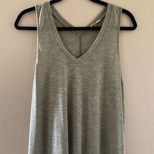 Nordstrom olive green v-neck tank top